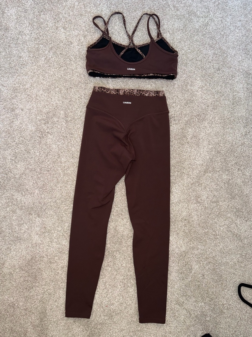 Liaison The Label Matching Set — Mocha Brown & Wild Side (Size M) — Worn Once - Picture 6 of 8